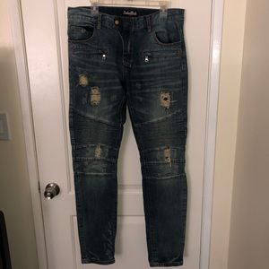 Embellish NYC Biker Denim Jeans Size 34